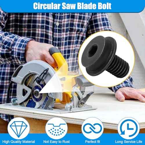 648697-00 648697-00-2 Blade Bolt, Circular Saw Replacement for DeWalt Blade Bolt DC390K DC310K DC390B DCS372B DCS372KA DCS373B DCS373L2 DCS373P2 DCS373M2 Reverse Threaded (2 Pack)