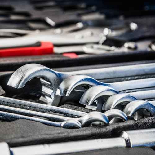 HARFINGTON Flare Nut Wrench 13mm x 14mm CR-V Nickel Plating Wrench for DIY Automotive Repairs and Household Maintenance