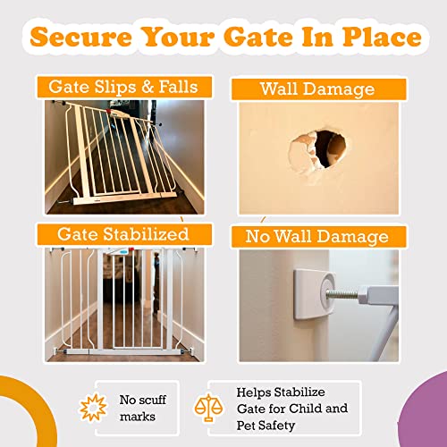 Wall Nanny Baby Gate Wall Protector 1-Pack - White, Made in USA