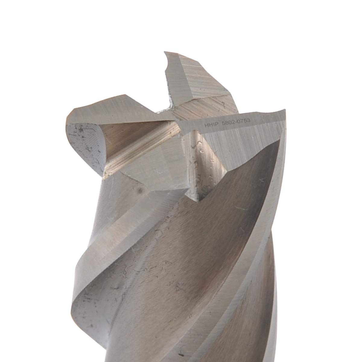 HHIP 5802-0437 7/16" x 3/8" 4 Flute High Speed Steel Single End Center Cut End Mill