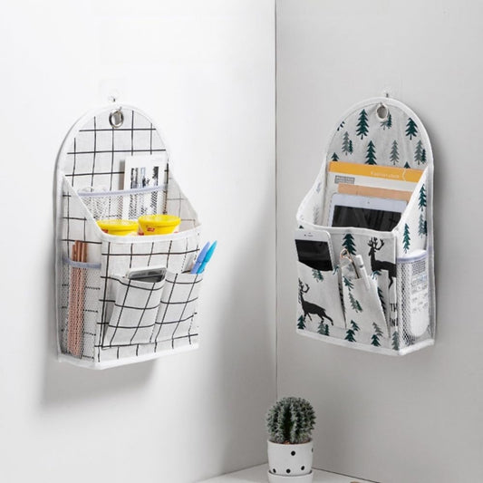 1 PC Multifunctional Wall - Mounted Storage Bag, Hanging Storage Bag, Suitable for Behind the Door, Beside the Bed or Inside the Wardrobe