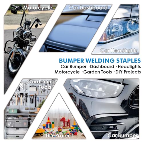 LUMINZENLUX 3000PCS Plastic Welding Staples Kit for Auto Bumper & Plastic Repairs