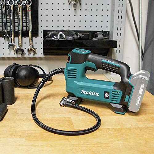 Makita DMP180ZX 18V LXT Cordless Inflator Tool Only - Teal with Accessories