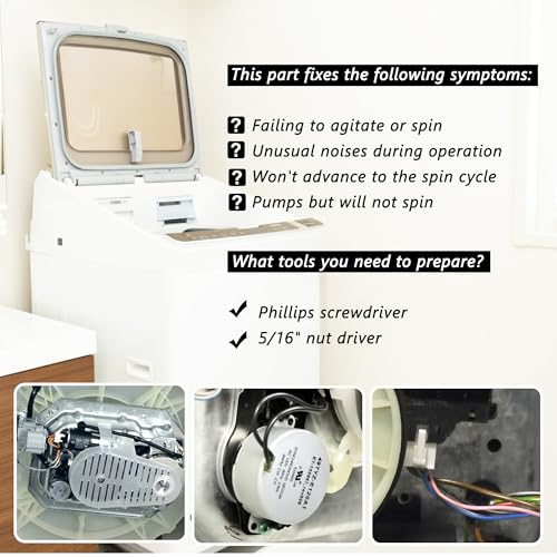 Kenmore/Whirlpool Washer Shifter Actuator W10913953 Replacement