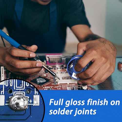 Solder Wire 63/37, high Purity no-wash tin-Lead Rosin cored Wire with 2.2% Flux for Electric Soldering (0.8mm 50g)