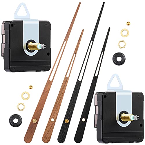 Jadive 2 Pcs Clock Movement Kit for 16-Inch Clocks, Long 30mm Shaft Replacement