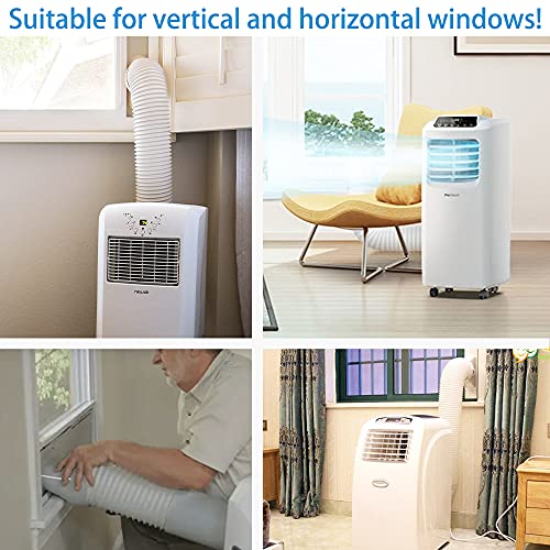 Portable AC Window Vent Kit, Sliding Seal Kit 5.9" Exhaust Hose