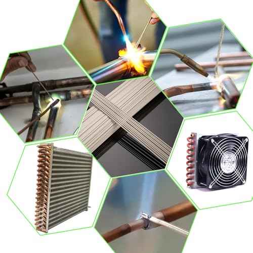 25 Sticks BCuP-5 Silver Solder 15%, Dia0.042"x11" Map Gas Torch Kit, Welding Rods, Round, No Need Flux, Silver Bar for Refrigerators, Freezers, Copper HVAC, & Jewelry Making