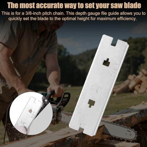Sinbana Chain Saw Raker Gauge 3/8in Stainless Steel - Depth Gauge (Variation: Chain saw rake depth gauge / 1)