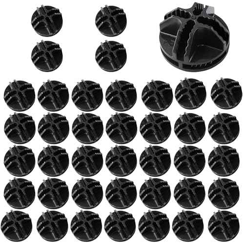 40PCS Cube Connectors Plastic Storage Wire Cube Connectors ABS Connectors Organizer for Modular Closet Storage Organizer, Wire Shelving, Wardrobe, Shoe Rack Clips, Pet Carrier, Black