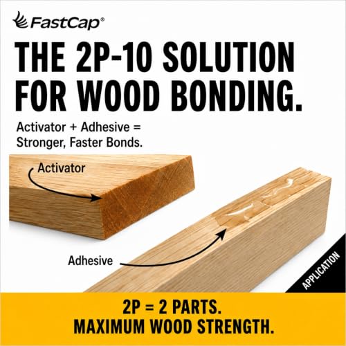 FastCap 80208 2P-10 Thick Wood Adhesive Glue 2.25 Oz Refill for Professional Woodworking