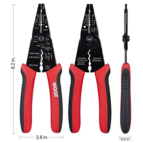 8-Inch Professional Wire Stripper, Cutter & Crimper for Electrical Work