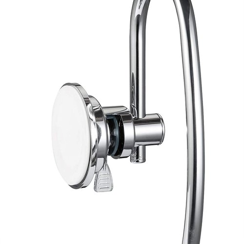 JiePai Vacuum Suction Towel Holder,Modern Shower Towel Ring,Washcloth Hand Towel Holder for Bathroom Kitchen Drill Free,Chrome