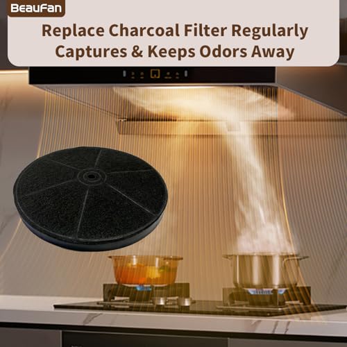 Beaufan CFK4 2-Pack Charcoal Filters for Cosmo 5MU30/5MU36 & SNDOAS US0475BPB/US0475NBK