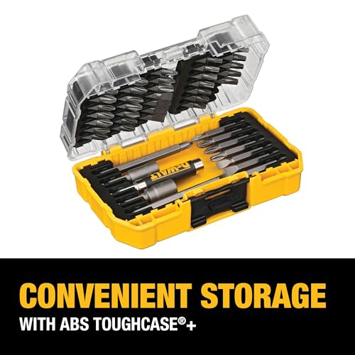 DEWALT 45-Piece Screwdriver Bit Set with Tough Case - Model DW2166, One Size