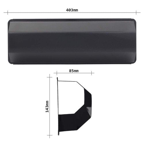 Rottner Newspaper Roll Pescara-Black Gray-"Newspaper" Sticker-Mounting Material Included-Wall Mounting