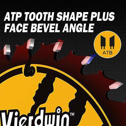 6-1/2 Inch 24-Teeth(1PC) Circular Saw Blade with 5/8'' Arbor, High-Density Carbide Teeth for Wood, Plywood, OSB & More