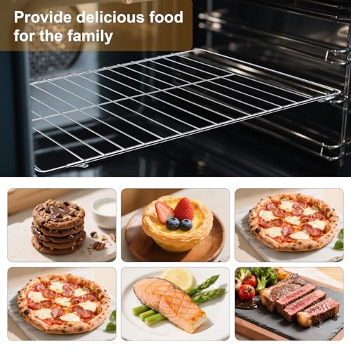 Aiwaiufu Adjustable Extendable Oven Rack - Chrome Plated Iron, 17"-30" Wide, 12.5" Deep, 1 Pack, Iron