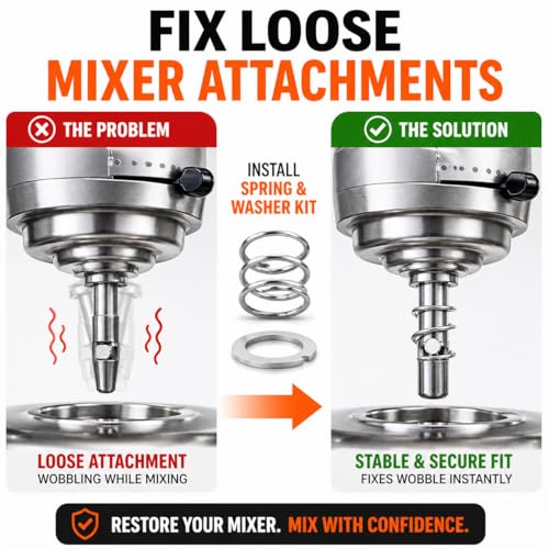 Spring & Washer Kit for KitchenAid Stand Mixers – 316 Stainless Steel Upgrade, 1 Pack