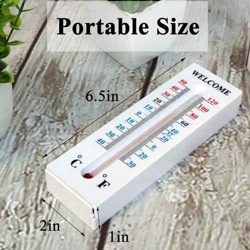 Hide A Key Outside Thermometer Decorative Key Hiders Holder Containers Lockbox for House Spare Keys Cabinet Outdoor Secret Compartment Items Safe Storage Yard Garden Indoor Geocaching