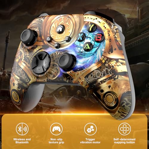 Wireless Game Controller for Xbox, PC, Switch, iOS & Android with Turbo & Gyro
