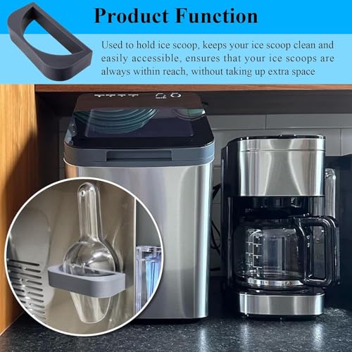 1 Pc Grey Upgrade Powerful Magnetic Ice Scoop Holder with Adjustable Multi-Angle