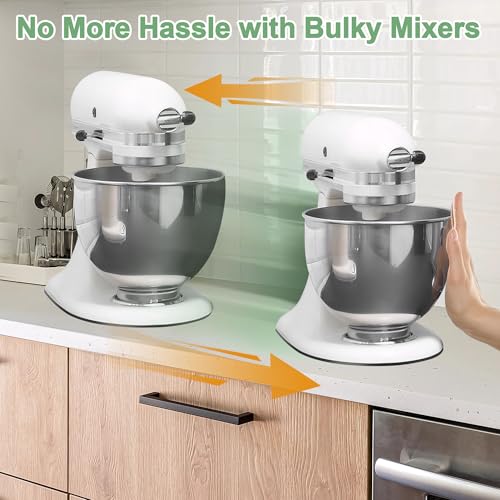 Mixer Slider Mat for KitchenAid 4.5-5 Qt Tilt-Head (White) - SIUDANGKA