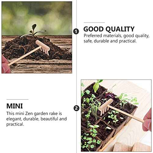 DOITOOL Mini Zen Garden Tool Rake Set, 10pc Sand Rake Tool, Meditation Feng Shui Decor Accessories for DIY Home Office Tabletop Decor