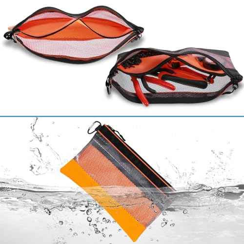 BESARME 3 Pcs 11.8" Clear Tool Pouches with Zipper Heavy-Duty Small Tool Bag Waterproof Zipper Tool Pouch with Mesh Window Electrician Tool Pouch for Men and Women