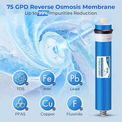 iSpring 75 GPD NSF Certified Reverse Osmosis Membrane Replacement 11.75” x 1.75”