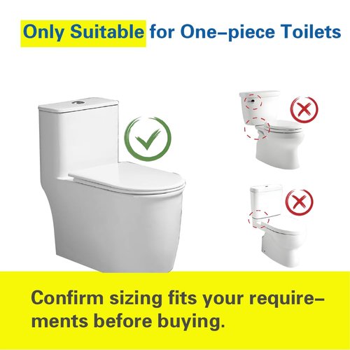 NANABIMIC 3 Inch Top Dual Flush Valve Repair Kit for One Piece Toilet (10"-13" Tank Height) - Fits 3.2"-3.6" Drain Holes | Includes 3 Inch Flush Valve, 2.2" Thread Push Button, Fill Valve