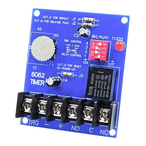 FUHUOLU 6062 Digital Timer 12/24VDC for Security & Access Control