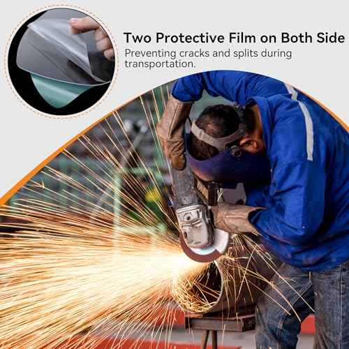 Feekoon Face Shield Replacement Lens Compatible with S8555, Compatible with Honeywell/Uvex S8500/S8510 Face Shield, Protective Safety Visor Replacement, with Clear Polycarbonate, Anti-Fog (8 Pack)