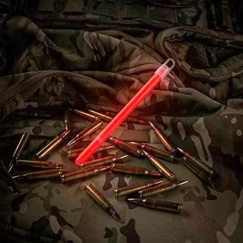 M-Tac 6¡È Emergency Glow Sticks ? 12?Hour Chem Light Sticks for Camping, Tactical, Safety, Marine & Survival Kits