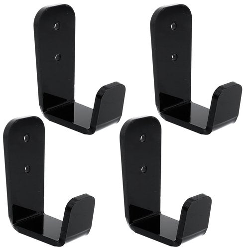 DOITOOL 2 Sets Hockey Stick Display Holder Horizontal Golf Club Display Rack Wall Mount Ski Poles Stands Hanger for Home Office Wall Black