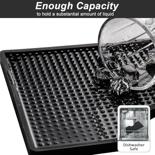 MRbrew Beer Drip Tray 12 x 6.9 in Non-Slip PVC Kegerator Surface Mount Tray