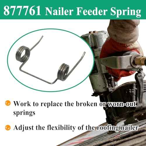 20 Pcs 877761 Nailer Feeder Springs for Coil Roofing Nailer, Fit NV45AA, NV45AB, NV45AB2, NV45AB2S, NV45AE Coil Nailers