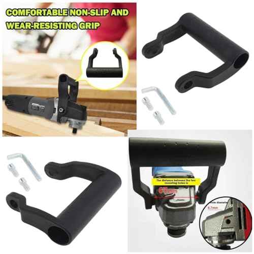2 Pack Angle Grinder Handle Replacement U Shape Non-Slip Loop Grip for 8mm Thread Screw Grinders Hand Wheel Rotating Cutting Polishing Sander Cutter Machine