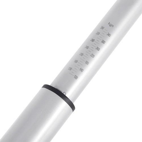 H-YEEU Calibrated Nose Weight Gauge Caravan Trailer, Tow Ball Nose Weight Scale Indicator Noseweight Gauge - 350kg Max Weight Capacity - Silver