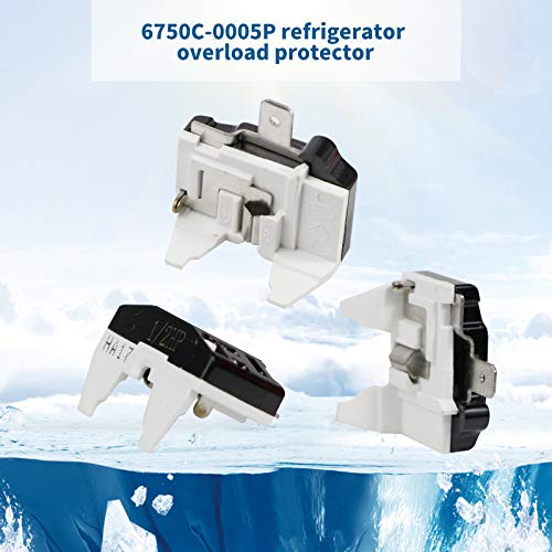 QP2-4.7 1-Pin Refrigerator Start Relay & Overload Protector Dual Pack