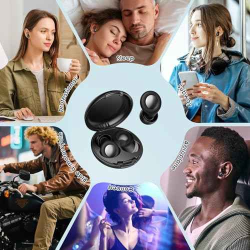Ear Plugs for Sleeping Noise Cancelling, 25dB Ear Plugs for Noise Reduction with 8 Ear Tips, Reusable Silicone Earplugs Hearing Protection for Concert, Motorcycle, Sleep,and Snoring