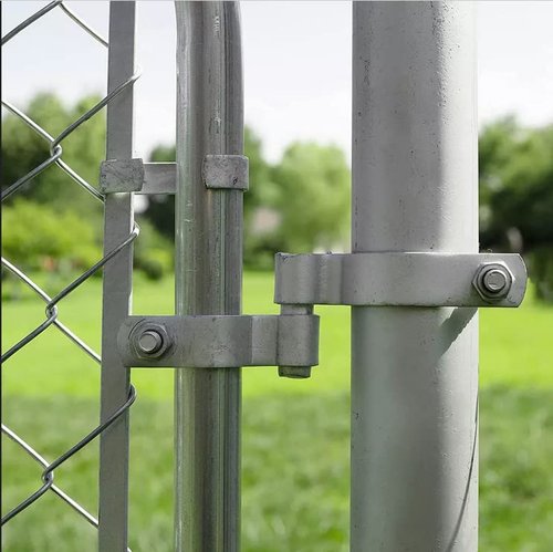 Dailydanny 2 Pack Chain Link Fence Frame Gate Post Female Hinge with Bolts and Nuts (1-7/8 Inch)