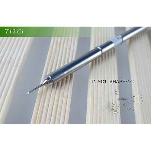 Soldering Iron Tips,T12-C1 Replacement Tip for FX-951 FX-950 FM-203 Rework Station