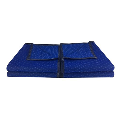 Uboxes Pro Economy Moving Blankets (4 Pack) 35lbs/doz 2.92lb/ea 72"" x80 Blue (A0075MU04)