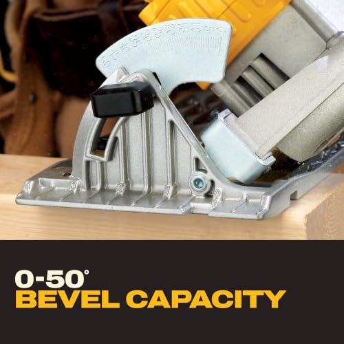 DEWALT 20V MAX Cordless Circular Saw 6-1/2 Inch Yellow - Battery Not Included (DCS391B)
