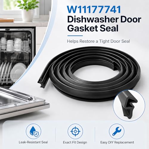 Neyway W11177741 Dishwasher Door Gasket Seal - Fits Whirlpool/Maytag/KitchenAid etc.