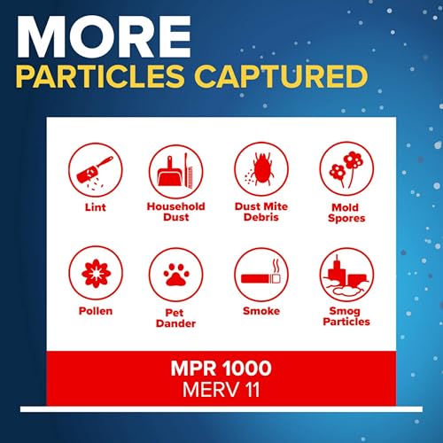 Filtrete 20x25x4 MERV 11 Air Filter 4-Pack | Fits Honeywell & Space-Gard
