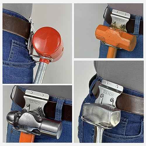 Hammer Holder, Drill Holster, Stainless Steel Hammer Holster,Hammer Holder for Tool Belt£¨2.6inches Hammer Loop£©