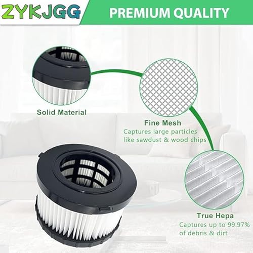 Replacement for DC5151H Dewalt Vacuum Filter,HEPA Filter for DEWALT DC5151H DC515 DCV517 Wet Dry Vacuum