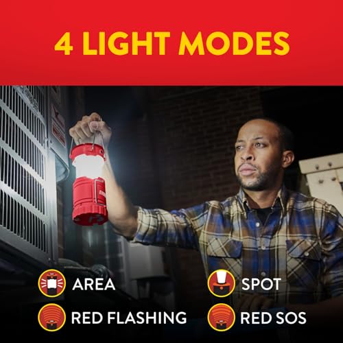 Eveready Red Collapsible LED Camping Lantern 3-Pack - Water-Resistant Emergency Lights